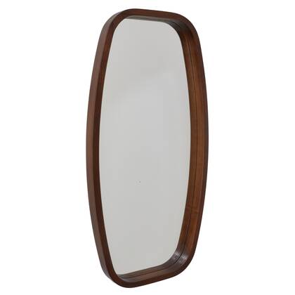 Fragix Wandspiegel Eva 40x80 Donker hout Bruin