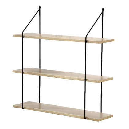 Calicosy - Wandplank met 3 niveaus - B60 cm Bruin