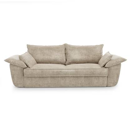 3-zits fluwelen bank 230cm Beige