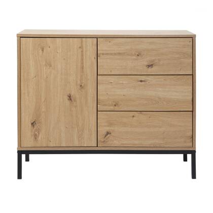 Calicosy - Ladekast LENNY - Eikenlook - B90 cm Bruin