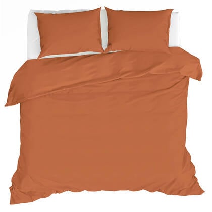 by fonQ Fresh Dekbedovertrek 240 x 200/220 cm - Terracotta