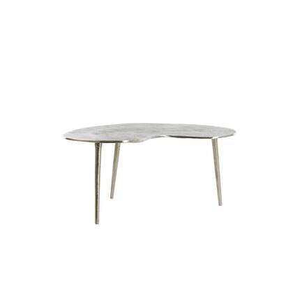 Light & Living Linos bijzettafel 53x30x48 cm - ruw nikkel Bruin