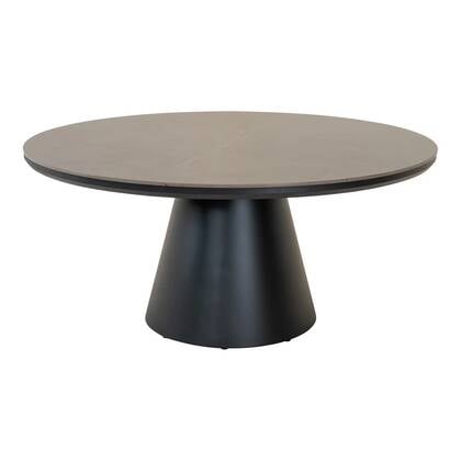 Lesli Living - Daxx eettafel Ø120 cm - matt antraciet Grijs