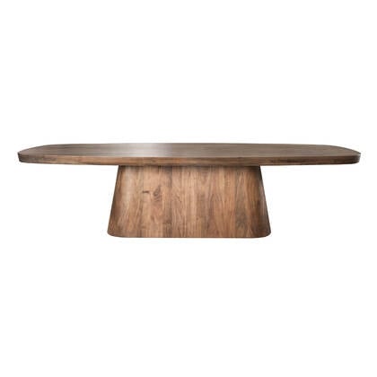 Fraaai Durham eettafel 300 cm ovaal - massief acacia Bruin