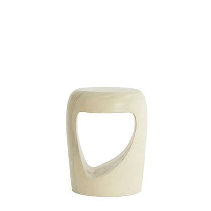 Light & Living Morrito bijzettafel ø35 cm hout - licht naturel Crème