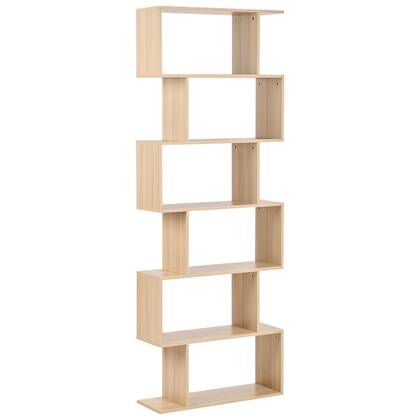 Beliani - VALDOSA - Boekenkast - Licht - Vezelplaat Bruin