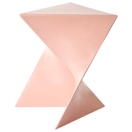 Beliani - PECOS - Bijzettafel - Pastel - Synthetisch materiaal Roze