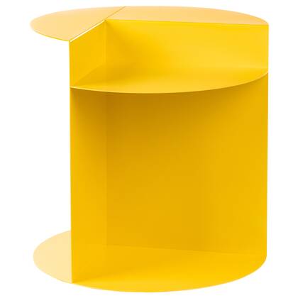 Beliani - TAGGART - Bijzettafel - Geel - IJzer