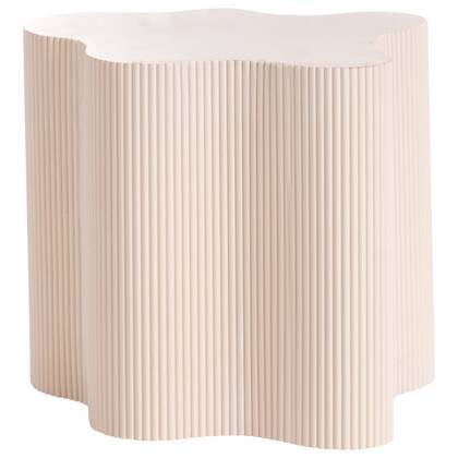 Beliani - PERRY - Bijzettafel - Off-white - MDF Wit