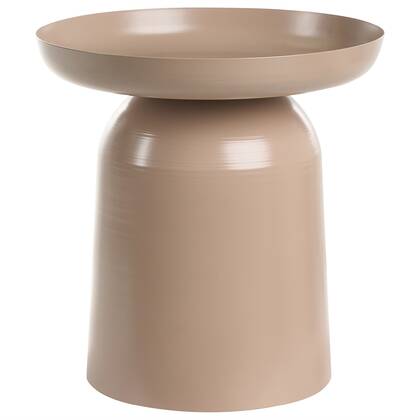 Beliani - TAGGART - Bijzettafel - Taupe - IJzer Beige