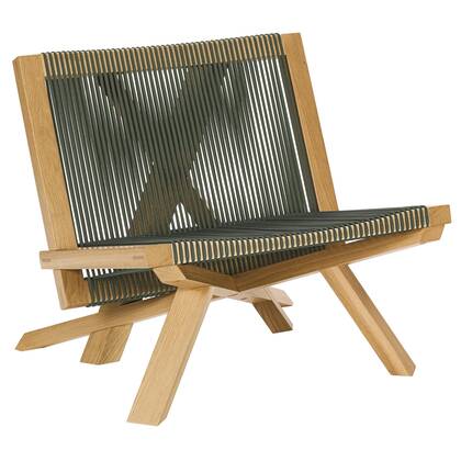 ClassiCon Volkshaus fauteuil eiken, Forest Green Groen