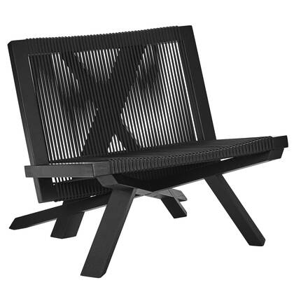 ClassiCon Volkshaus fauteuil eiken, Black Zwart