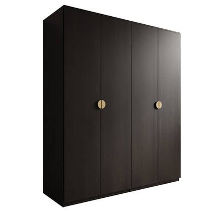 Meubella Kledingkast Monor - Zwart eiken - 180 cm