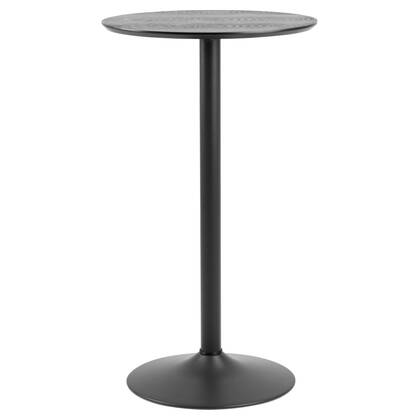 Giga Living - Bartafel Rond - Zwart - Ø60x105cm - Ivsta