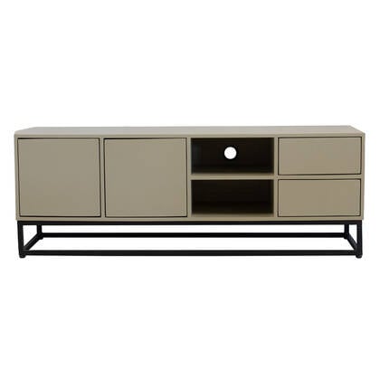 Giga Meubel - Tv-Meubel Taupe Mangohout - 140x42x50cm - Cervi
