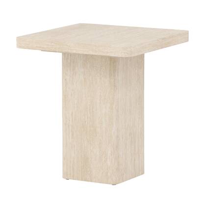 Nest living Hannes Ronde Houten Salontafel Beige - Ø 80 cm