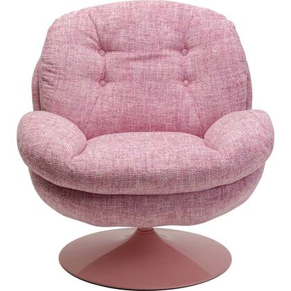Kare Design Cosy Draaifauteuil - Roze