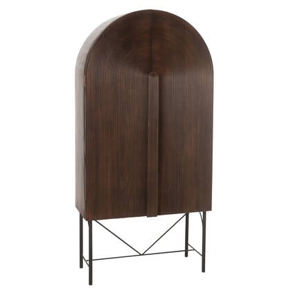 J-Line rek Aura Mango - hout|metaal - Bruin