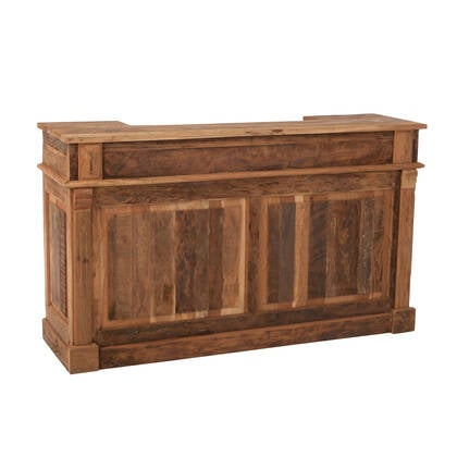 J-Line barkast 2 Lades - gerecycleerd hout - naturel Beige