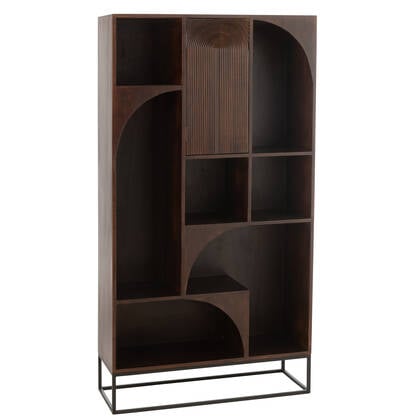 J-Line rek Mode - mango hout|mdf - Bruin