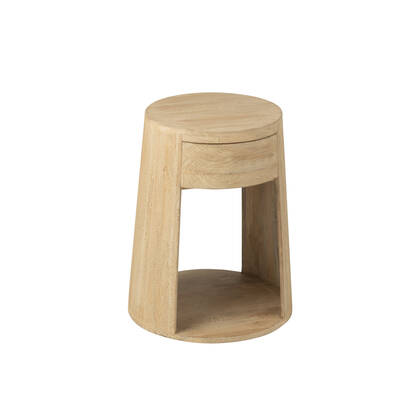 J-Line bijzettafel Drawn - hout|mdf - naturel Beige