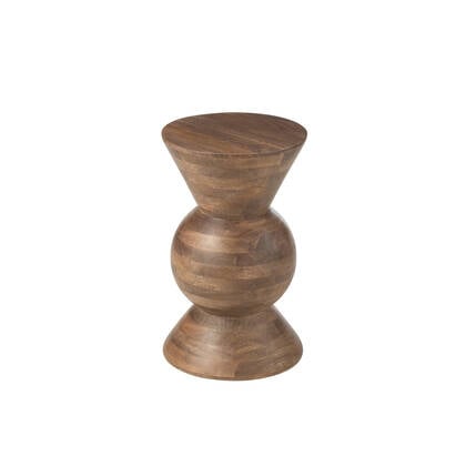 J-Line bijzettafel Candy - hout - Bruin