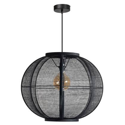 ETH Fabric Hanglamp black 58cm Zwart