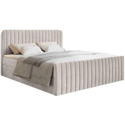 NADUVI Collection Boxspring Adrien velvet met opbergvak 160x200