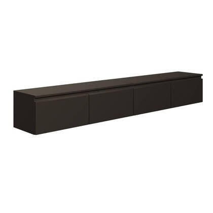 NADUVI Collection TV-meubel Kate zwevend 200cm Zwart
