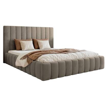 NADUVI Collection Bedframe Flores velvet 160x200 met opbergvak