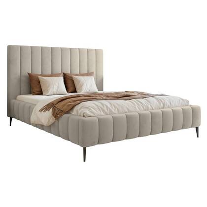 NADUVI Collection Bedframe Flores velvet 180x200 met opbergvak Beige