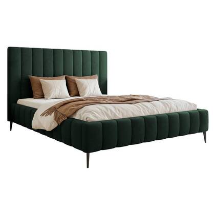 NADUVI Collection Bedframe Flores velvet 180x200 met opbergvak Groen