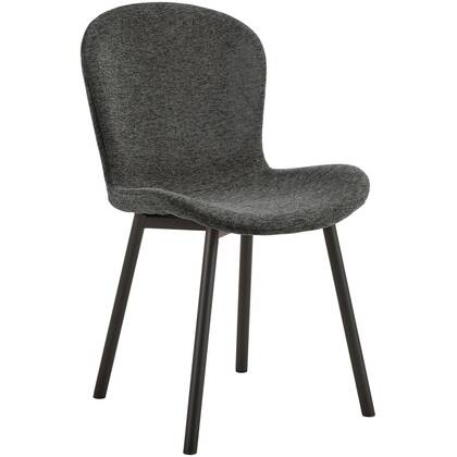Giga Living - Eetkamerstoel - Donker - Stof - Zithoogte 47cm - Galtor - Set van 2 Grijs