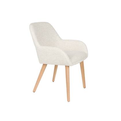 Housecraft Living Loua Eetkamerstoel Off-White - Set van 2 - Off White Wit