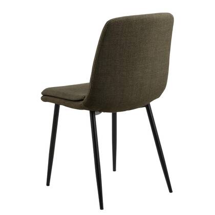 Giga Living - Eetkamerstoel - Groen - Stof - Zithoogte 48cm - Becky - Set van 4