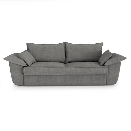 3-zits antraciet grijze corduroy bank 230cm Grijs
