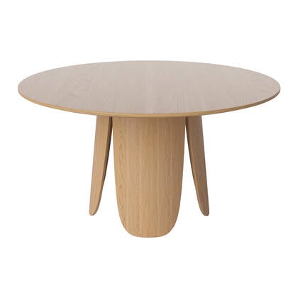 Bolia Peyote Eettafel - Ø 140 cm - Gelakt Eiken Bruin