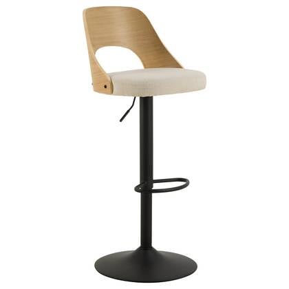 Giga Living - Barkruk - Beige Stof - Zithoogte 84cm - Lucas - Set van 2