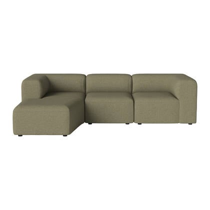Bolia Angle 3-zitsbank met Chaise Longue Links - Green Groen