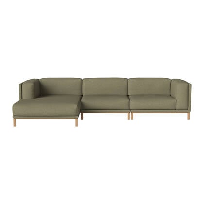 Bolia Cosy Hoekbank met Chaise Longue Links - Green Groen