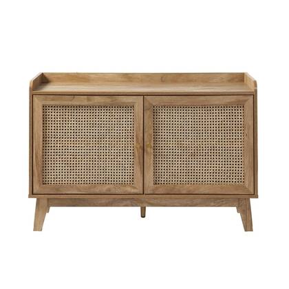 Calicosy - Dressoir met rotanfronten PALMO - B110 cm Bruin