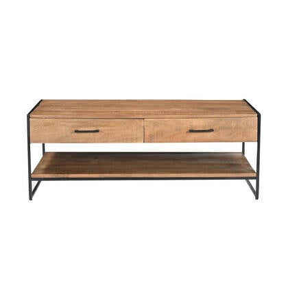 Livingfurn - Salontafel - Elin 120cm - Bruin, Zwart