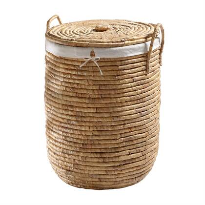 Calicosy - Wasmand met deksel - H65 cm Bruin