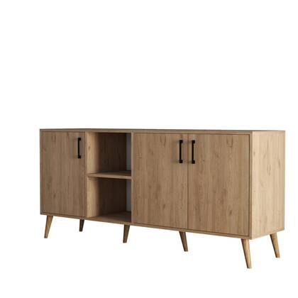 Calicosy - Dressoir met 3 deuren EXXEN - B180 cm - Eikenlook Bruin