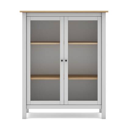 Calicosy - Vitrinekast met 2 Deuren MISTI - H110 cm - Blanc Wit