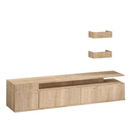 Calicosy - TV-Meubel ALIKA - B180 cm - Eikenlook Bruin