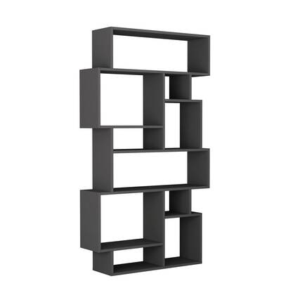 Calicosy - Boekenkast KARMATO - H168,5 cm - Antracietgrijs