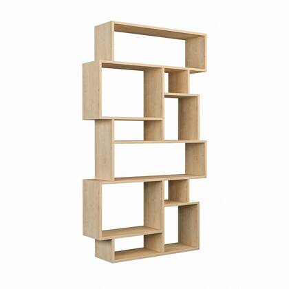 Calicosy - Boekenkast KARMATO - H168,5 cm - Eikenlook Bruin