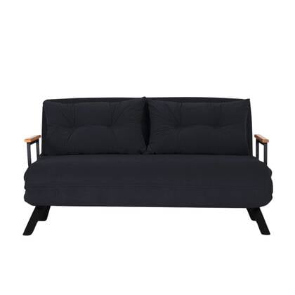 Calicosy - Slaapbank voor 2 personen - SANDO - Zwart