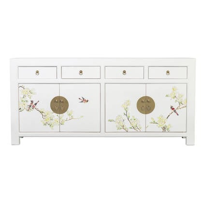 Fine Asianliving Chinese Dressoir Sneeuw Wit